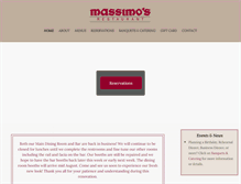 Tablet Screenshot of massimos.com